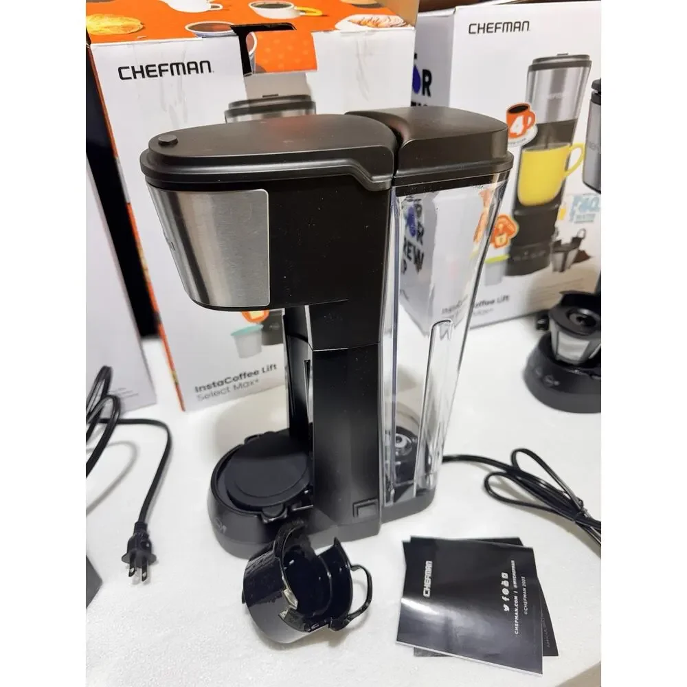 Chefman InstaCoffee Lift Select Max+ Single Serve Pod & Ground Coffee Maker